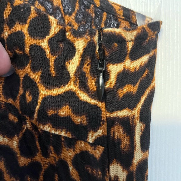 SALE! Bundle & Save 1X dress leopard print, thigh slit, side zip w/ adj straps - Picture 3 of 6